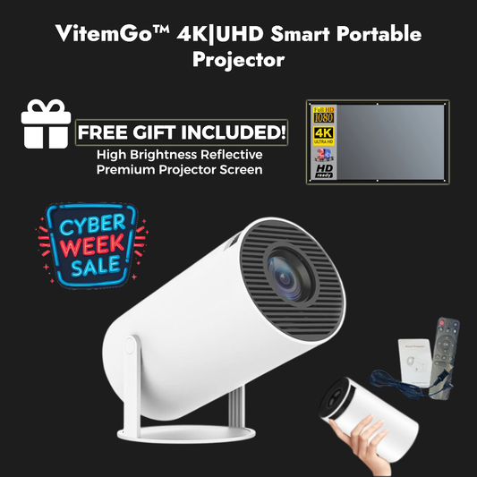 VitemGo™ 4K|UHD Smart Portable Projector