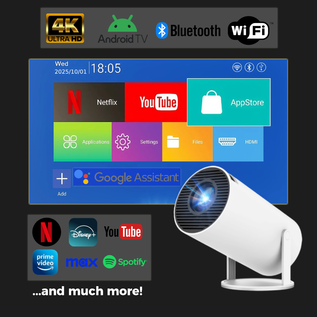 VitemGo™ 4K|UHD Smart Portable Projector